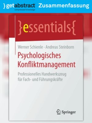 cover image of Psychologisches Konfliktmanagement (Zusammenfassung)